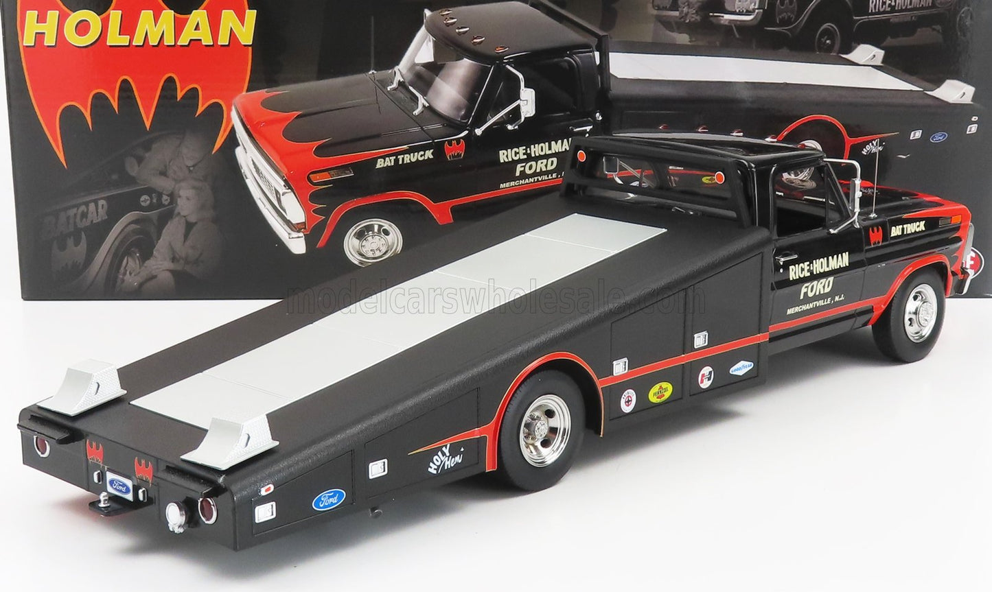 ACME-MODELS - FORD USA - F-350 TRUCK RAMP CAR TRANSPORTER BATCAR 1970