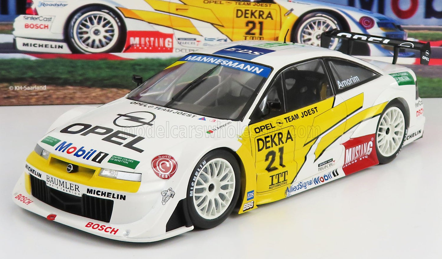 WERK83 - 1/18 - OPEL - CALIBRA V6 4X4 OPEL TEAM JOEST N 21 DTM ITC 1995 NI AMORIN - WHITE YELLOW