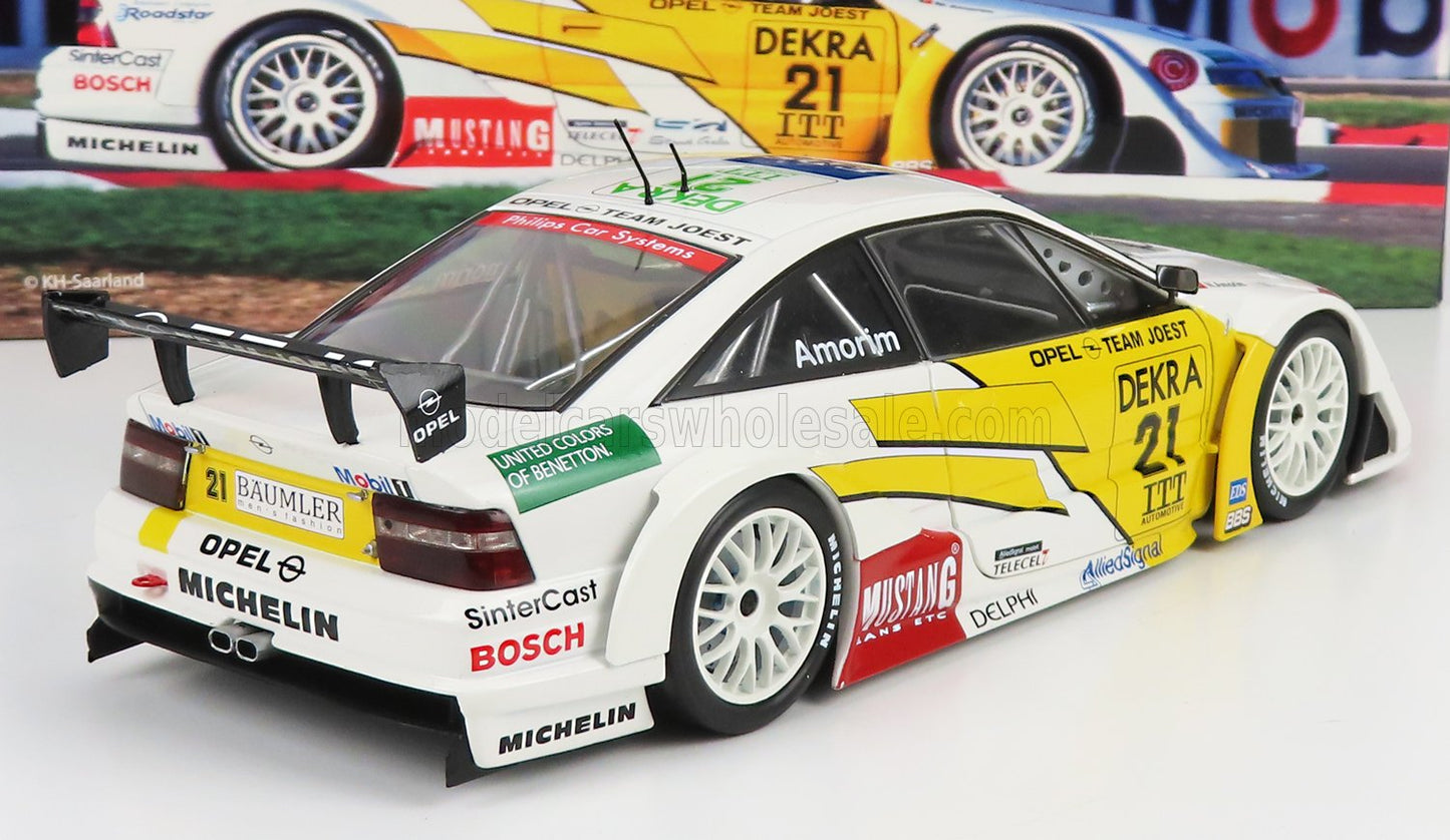 WERK83 - 1/18 - OPEL - CALIBRA V6 4X4 OPEL TEAM JOEST N 21 DTM ITC 1995 NI AMORIN - WHITE YELLOW