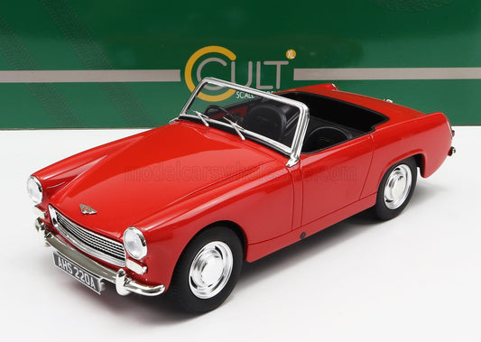 CULT-SCALE MODELS - 1/18 - AUSTIN - HEALEY SPRITE SPIDER OPEN 1961 - RED