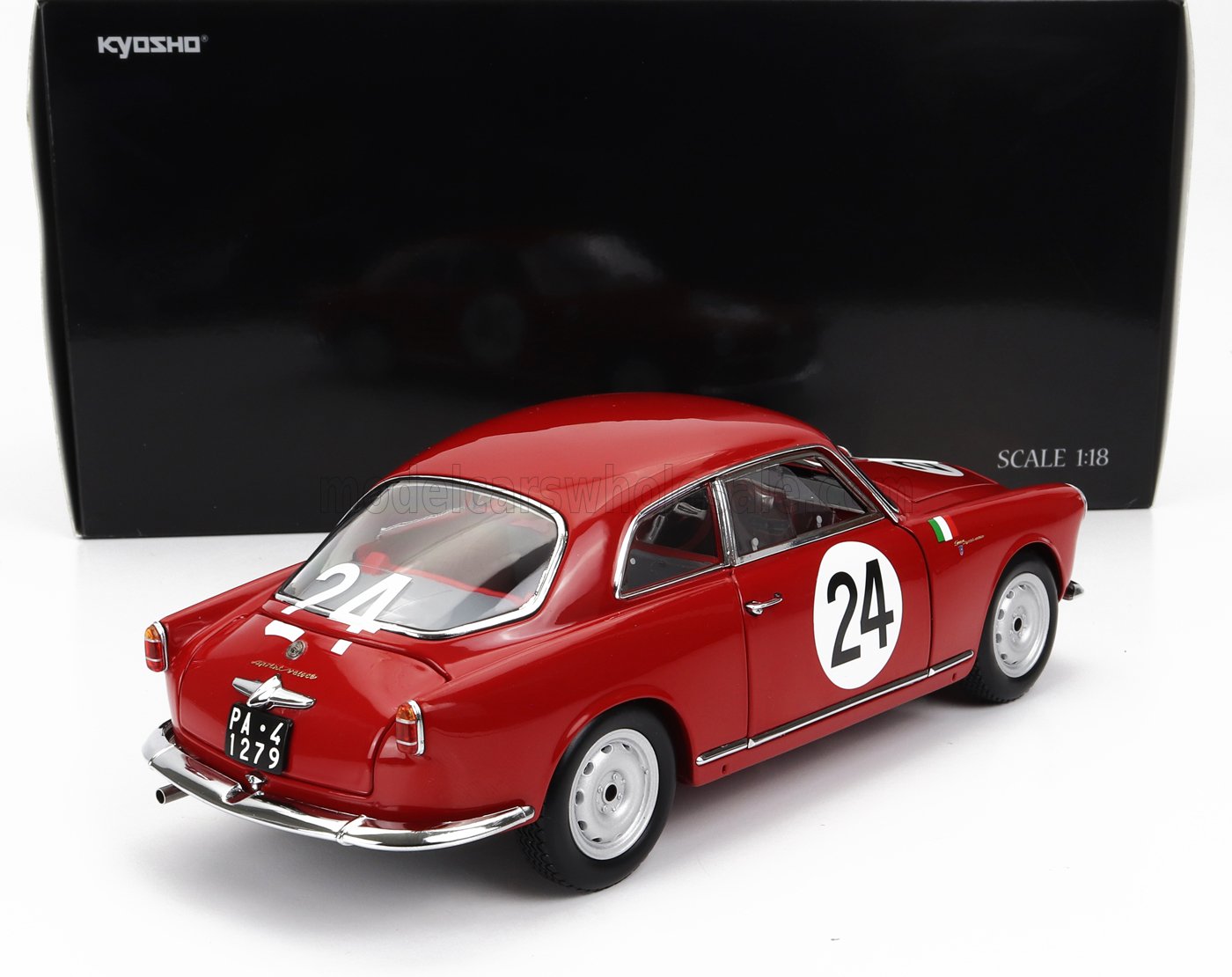 KYOSHO - ALFA ROMEO - GIULIETTA SV SPRINT VELOCE N 24 TARGA FLORIO 1958 N.TODARO - R.BARBATO