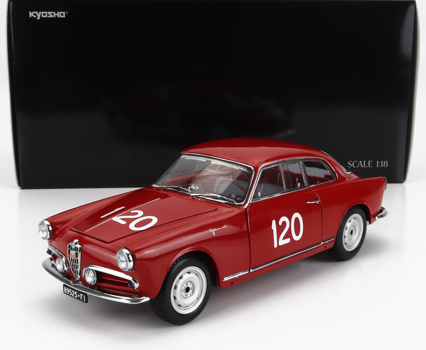 KYOSHO - ALFA ROMEO - GIULIETTA SV SPRINT VELOCE N 120 MILLE MIGLIA 1956 G.BECUCCI - P.CAZZATO