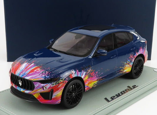 BBR-MODELS - 1/18 - MASERATI - LEVANTE TROFEO 2021 - FUORISERIE EDITION - CON VETRINA - WITH SHOWCASE - BLUE