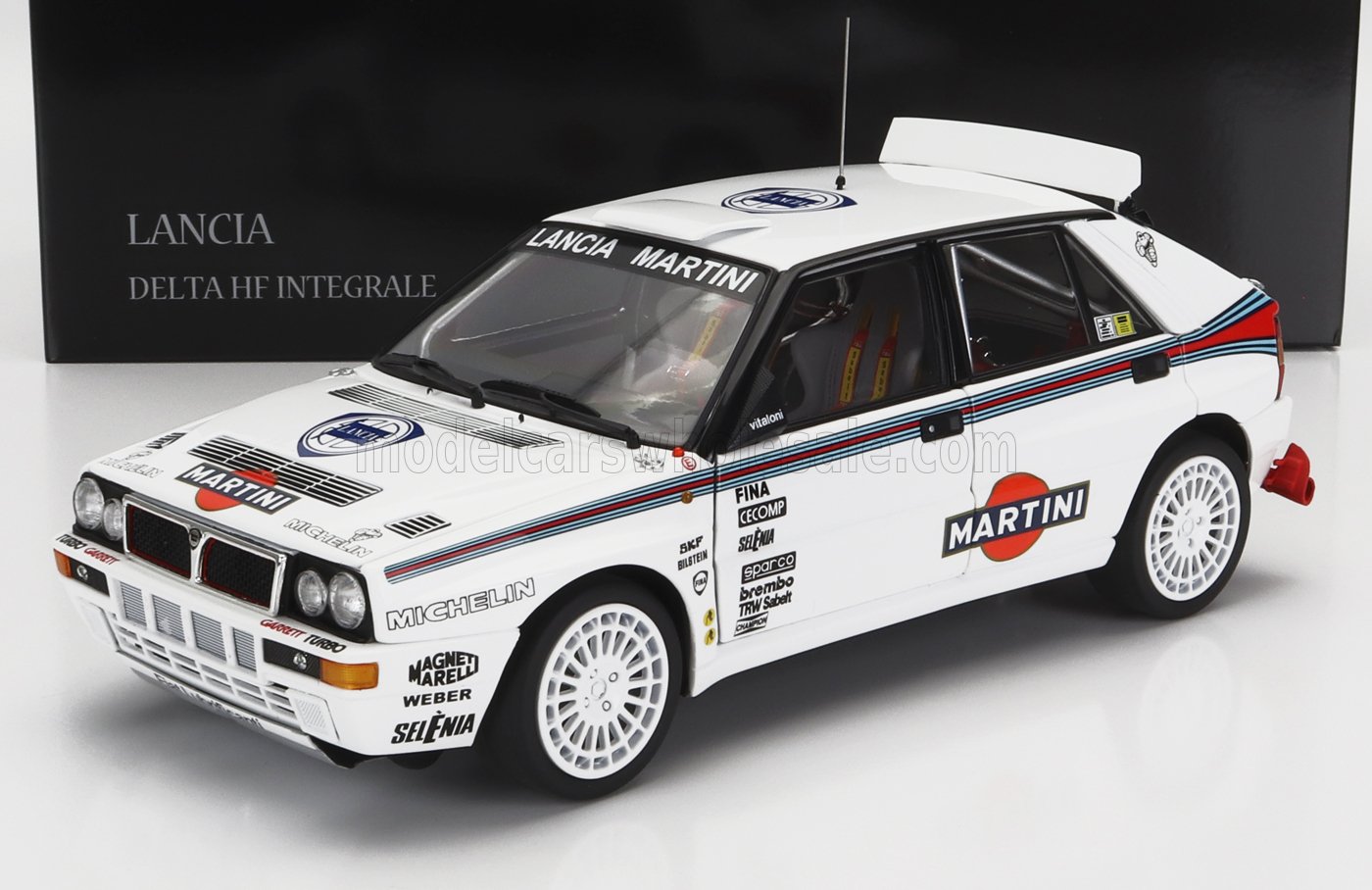 KYOSHO - LANCIA - DELTA HF INTEGRALE EVOLUZIONE MARTINI RACING N 0 TEST CAR RALLY SEASON 1992