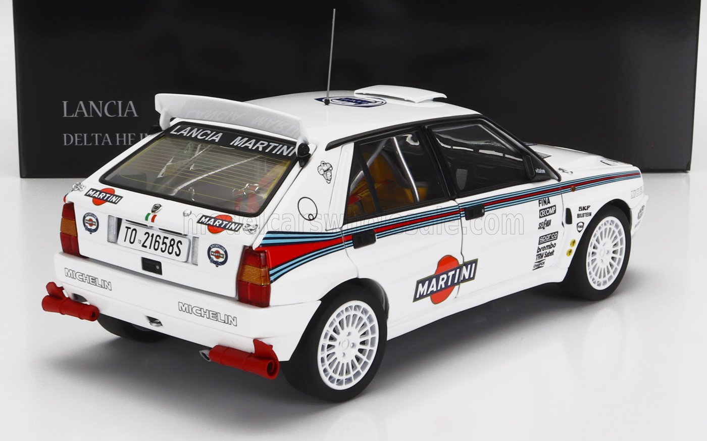 KYOSHO - LANCIA - DELTA HF INTEGRALE EVOLUZIONE MARTINI RACING N 0 TEST CAR RALLY SEASON 1992