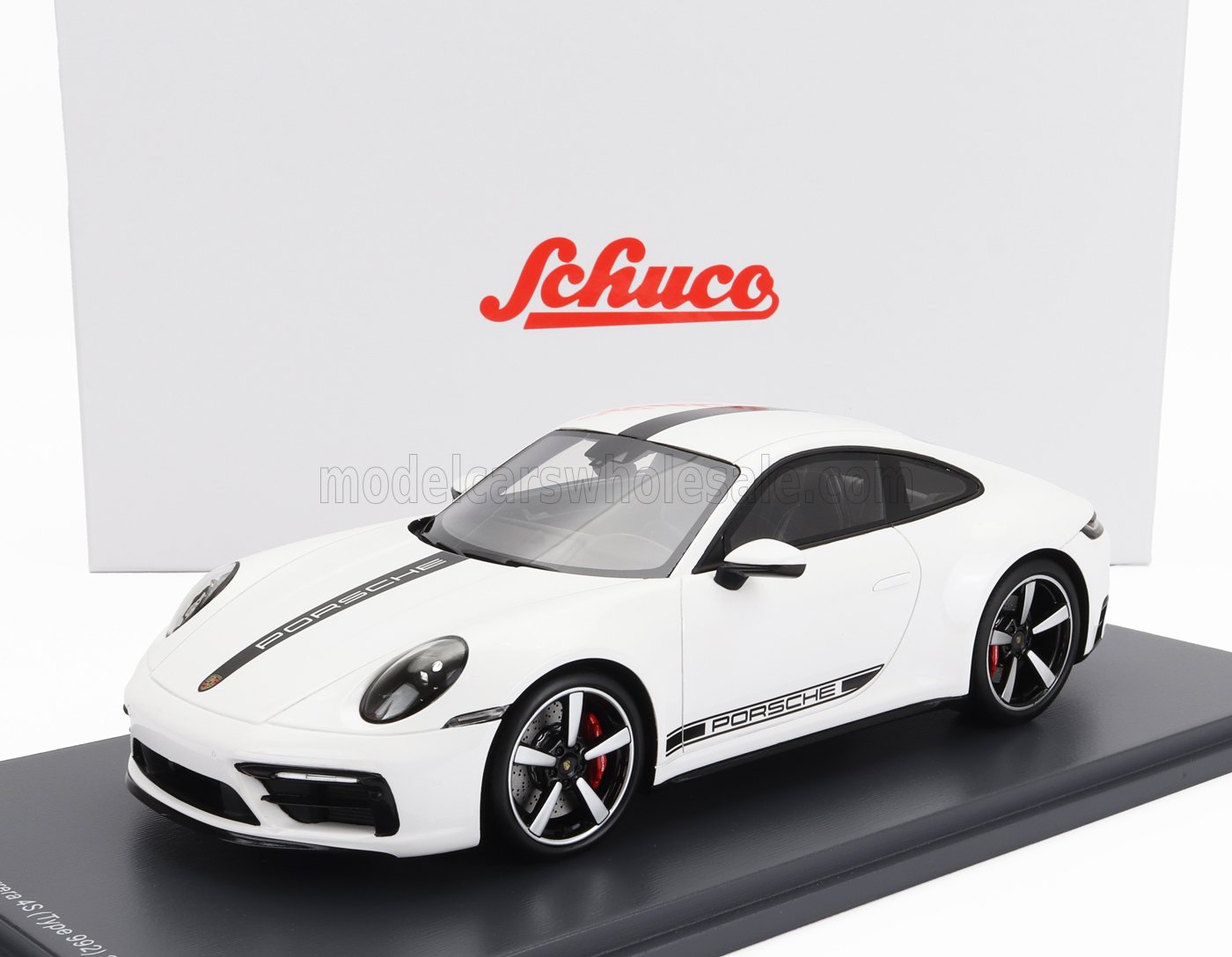 SCHUCO - 1/18 - PORSCHE - 911 992 CARRERA 4S COUPE 2019 - WHITE