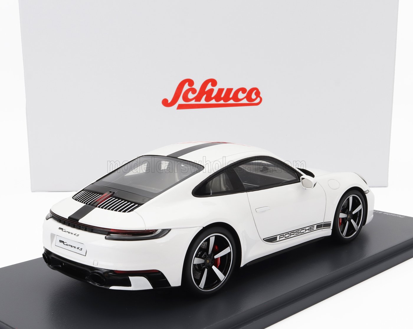 SCHUCO - 1/18 - PORSCHE - 911 992 CARRERA 4S COUPE 2019 - WHITE