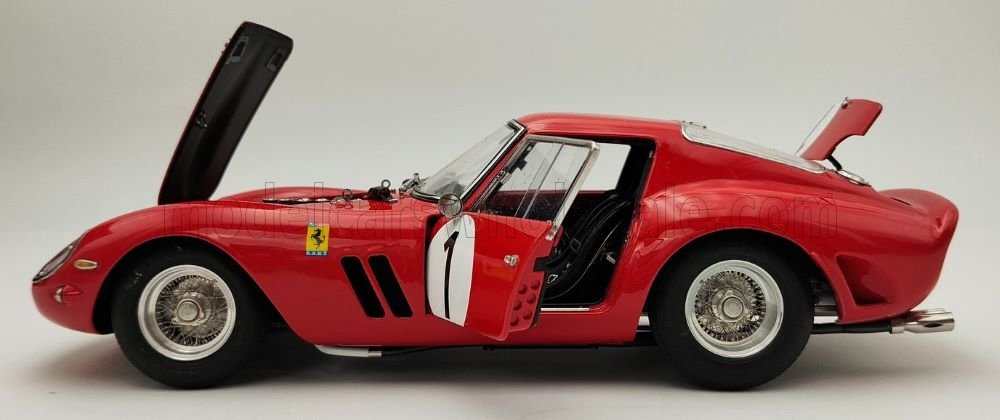 CMC - 1/18 - FERRARI - 250 GTO ch.3987 LHD COUPE N.A.R.T. N 1 WINNER 1000km MONTLHERY 1962 P.RODRIGUEZ - R.RODRIGUEZ - RED