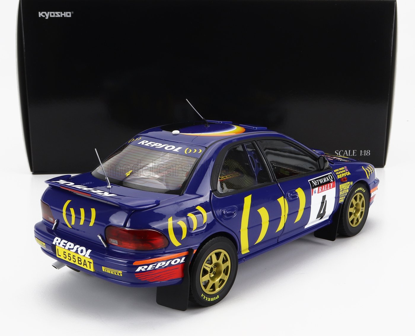 KYOSHO - SUBARU - IMPREZA 555 REPSOL N 4 WINNER RALLY RAC LOMBARD 1994 C.McRAE - D.RINGER