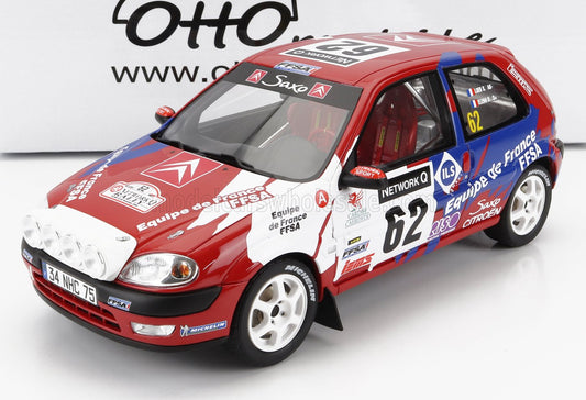 OTTO-MOBILE - CITROEN - SAXO VTS (night version) N 62 RALLY RAC LOMBARD 2000 S.LOEB - D.ELENA