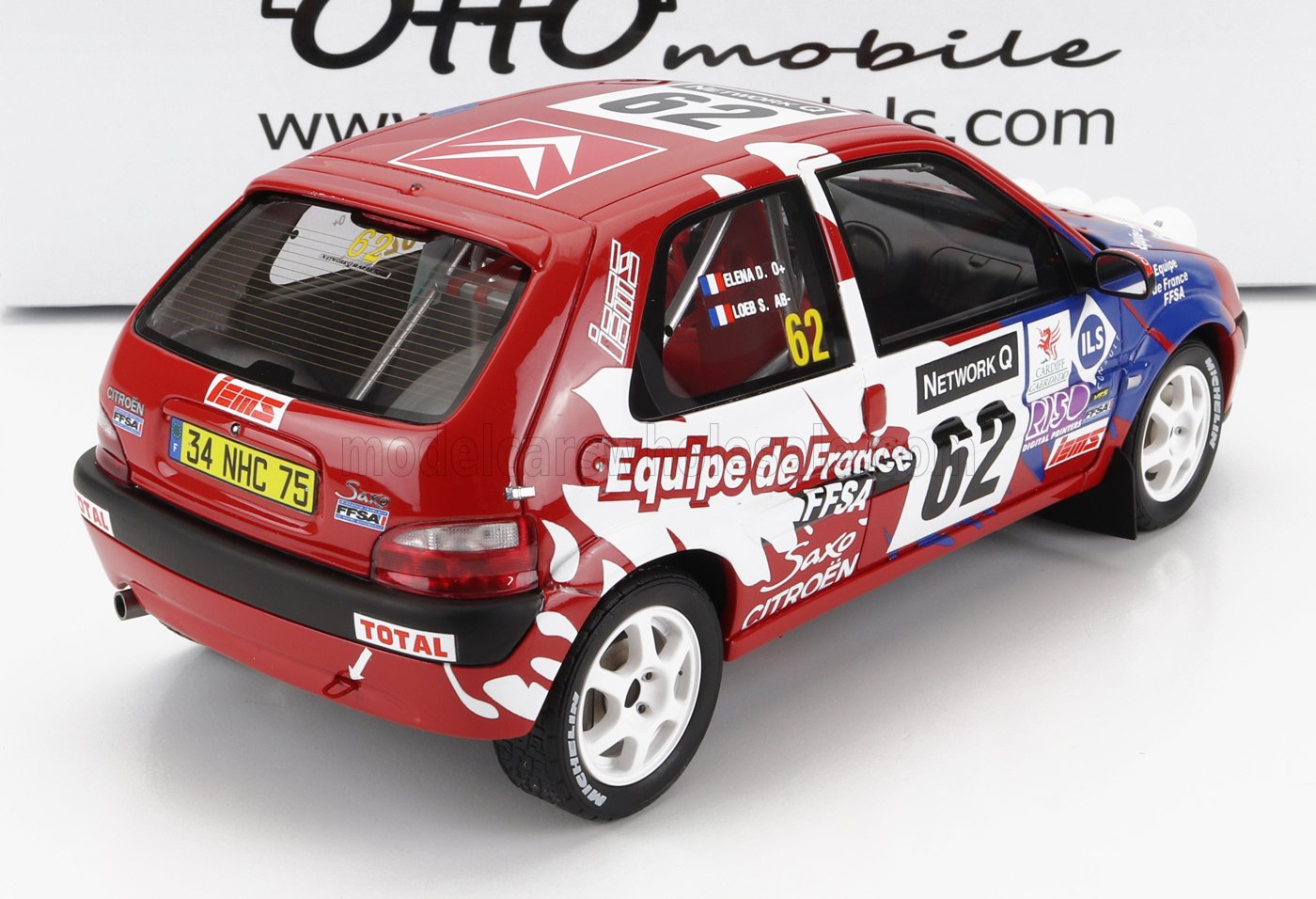 OTTO-MOBILE - CITROEN - SAXO VTS (night version) N 62 RALLY RAC LOMBARD 2000 S.LOEB - D.ELENA