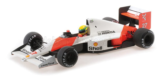 MINICHAMPS - 1/12 - McLAREN - F1 MP4/5B HONDA V10 TEAM MARLBORO N 27 WORLD CHAMPION SEASON 1990 AYRTON SENNA - RED WHITE