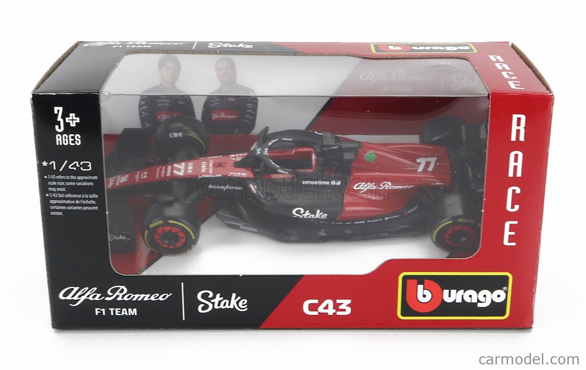 FERRARI - F1-75 SCUDERIA FERRARI N 55 SEASON 2022 CARLOS SAINZ WITH HELMET  AND PLASTIC SHOWCASE - EXCLUSIVE CARMODEL