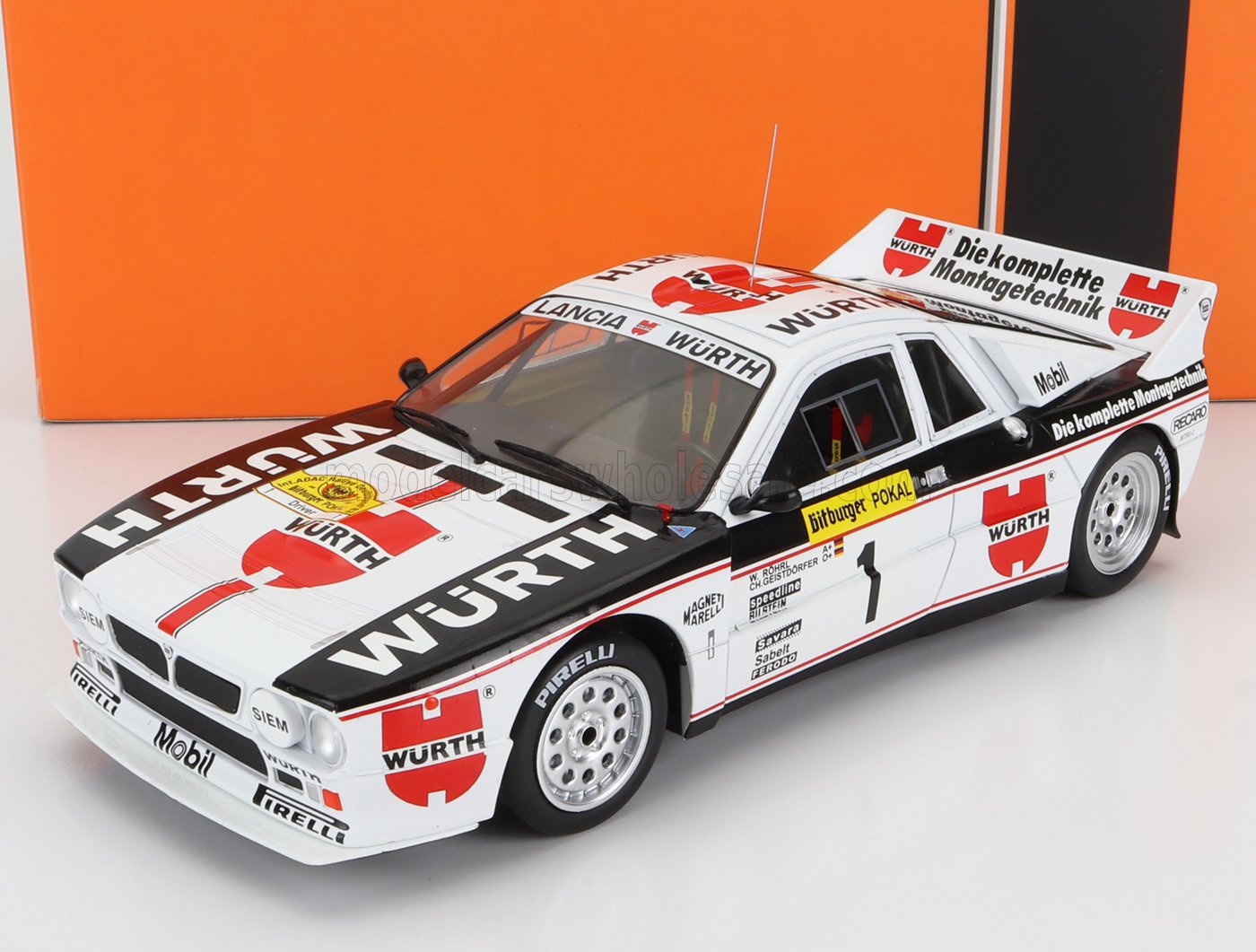 IXO-MODELS - 1/18 - LANCIA - 037 RALLY WURTH N 1 RALLY GERMANY 1983 W.ROHRL - C.GEISTDORFER - WHITE