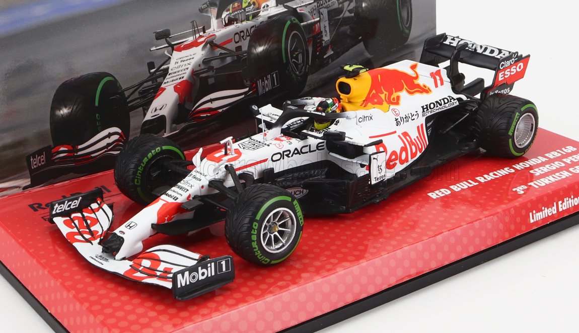 MINICHAMPS - RED BULL - F1 RB16B HONDA RA620H TEAM ASTON MARTIN N 11 3rd TURKISH GP 2021 SERGIO PEREZ