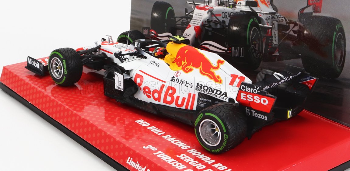 MINICHAMPS - RED BULL - F1 RB16B HONDA RA620H TEAM ASTON MARTIN N 11 3rd TURKISH GP 2021 SERGIO PEREZ