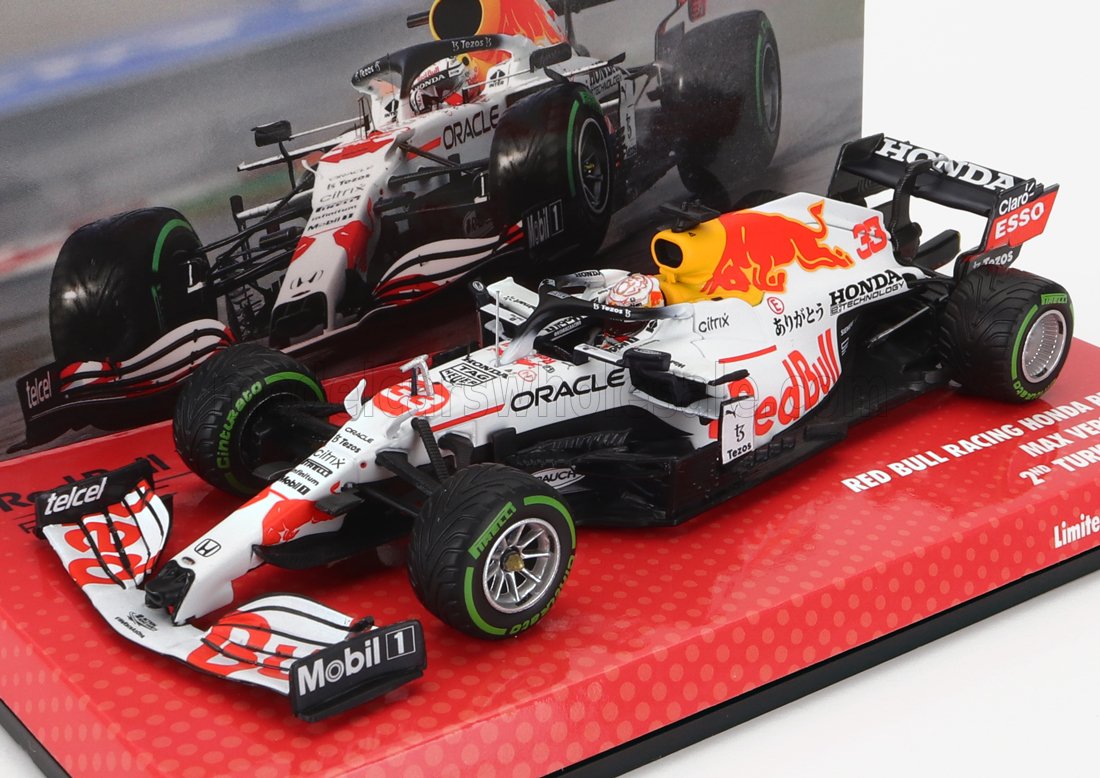 MINICHAMPS - RED BULL - F1 RB16B HONDA RA620H TEAM ASTON MARTIN N 33 WORLD CHAMPION 2nd TURKISH GP 2021 MAX VERSTAPPEN