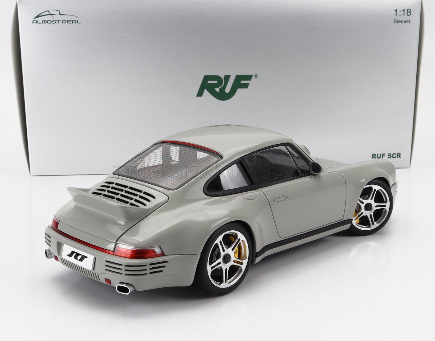 ALMOST-REAL - 1/18 - PORSCHE - 911 964 RUF SCR COUPE 2018 - CHALK GREY