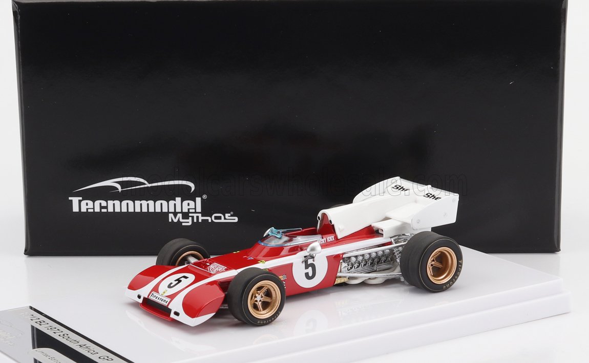 TECNOMODEL - 1/43 - FERRARI - F1 312B2 N 5 SOUTH AFRICA GP 1972 J.ICKX - RED WHITE