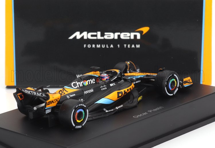 SPARK-MODEL - 1/64 - McLAREN - F1 MCL60 TEAM McLAREN N 81 SEASON 2023 OSCAR PIASTRI - ORANGE BLACK BLUE