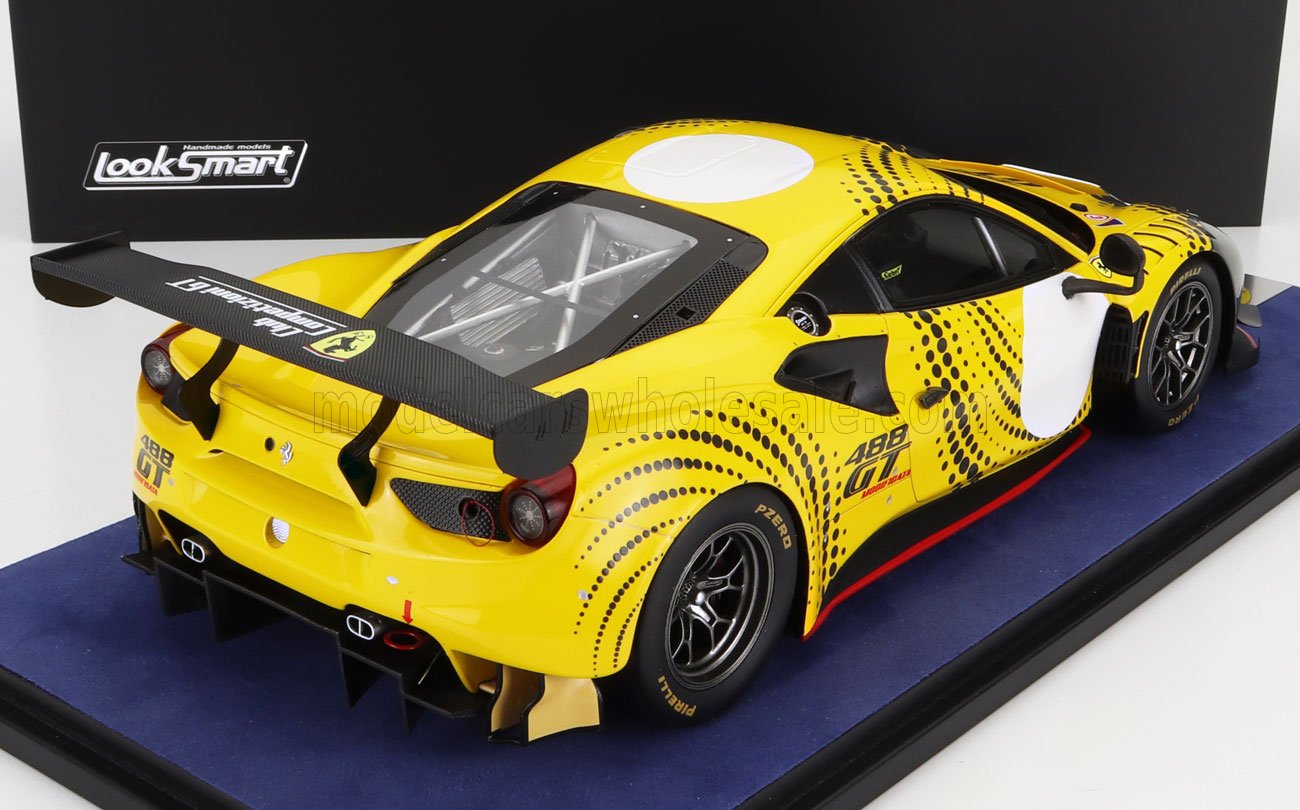 LOOKSMART - FERRARI - 488 GT MODIFICATA CLUB COMPETIZIONI GT 2020 - CON VETRINA - WITH SHOWCASE