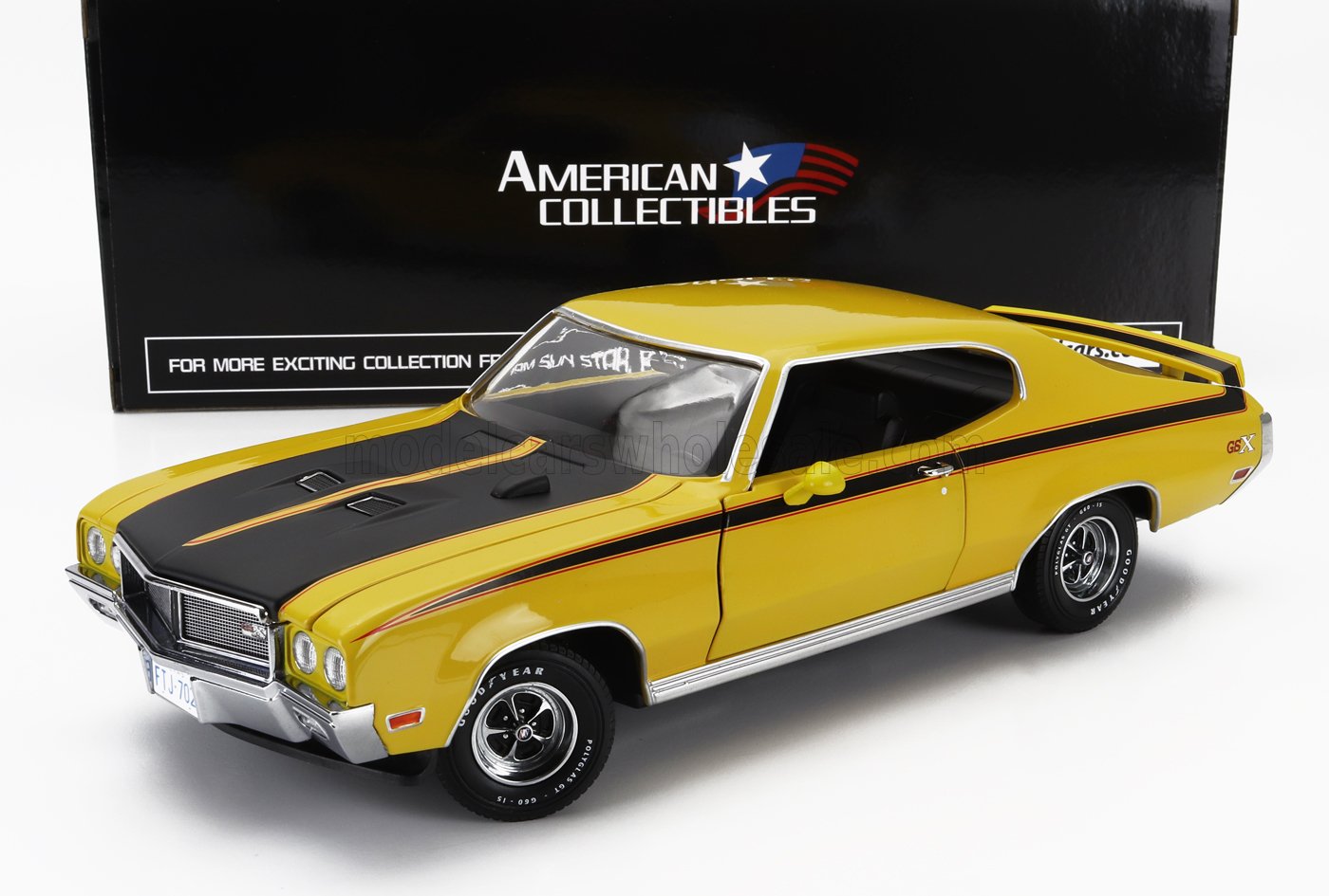 SUN-STAR - 1/18 - BUICK - GSX COUPE 1970 - YELLOW BLACK