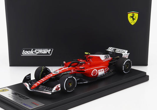 LOOKSMART - 1/43 - FERRARI - F1 SF-23 TEAM SCUDERIA FERRARI N 55 USA LAS VEGAS GP 2023 CARLOS SAINZ - RED WHITE BLACK