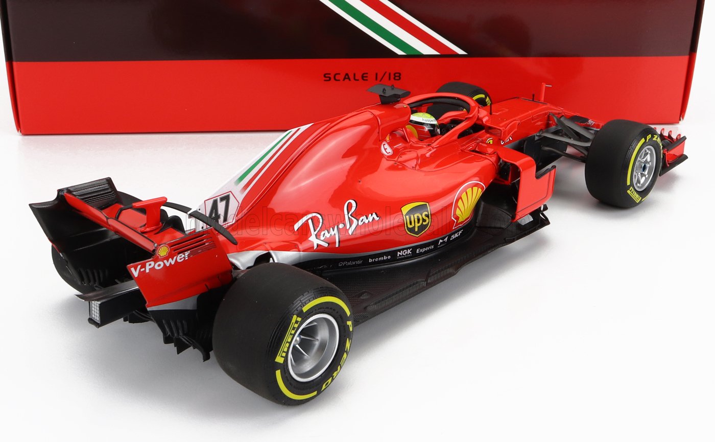 BBR-MODELS - 1/18 - FERRARI - F1 SF71H N 47 TEST FIORANO ITALY 2018 MICK SCHUMACHER - RED