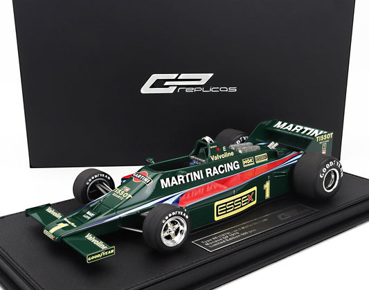 GP-REPLICAS - LOTUS - LOTUS TYPE 80 MARTINI RACING N 1 TEST MONACO GP MONTECARLO (WITH FRONT WINGS) 1979 MARIO ANDRETTI