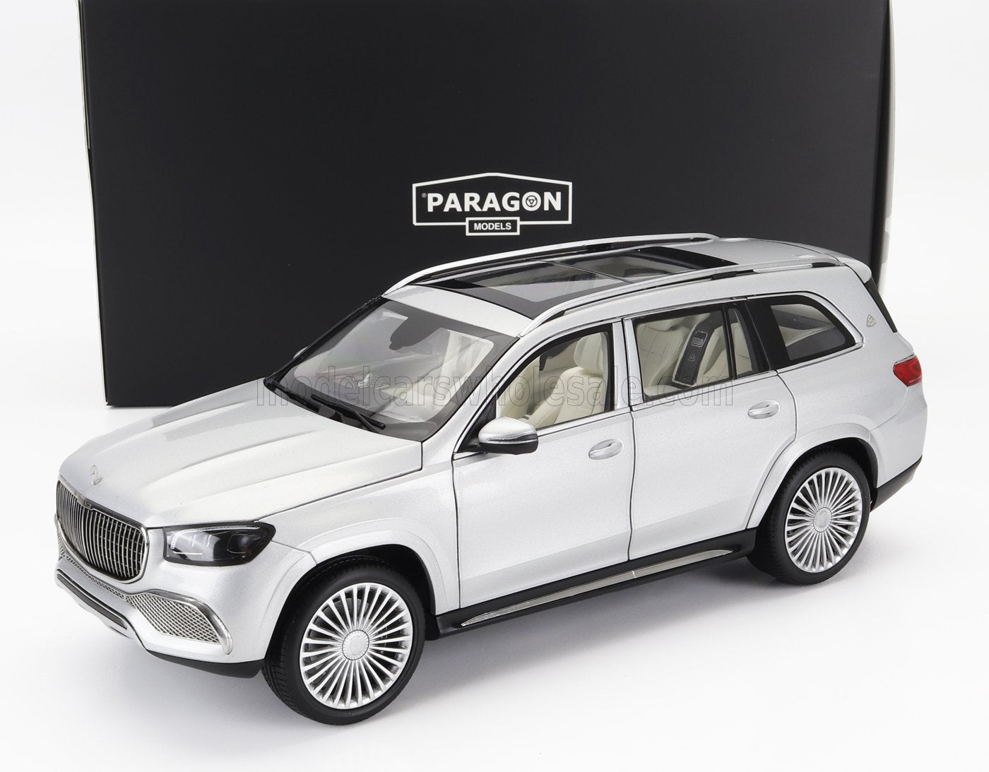 PARAGON-MODELS - 1/18 - MERCEDES BENZ - MAYBACH GLS-CLASS GLS600 4-MATIC (X167) 2019 - SILVER