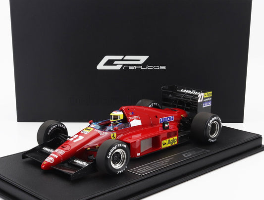 GP-REPLICAS - 1/18 - FERRARI - F1 F1/86 N 27 2nd AUSTRIAN GP (with pilot driver) 1986 M.ALBORETO - RED