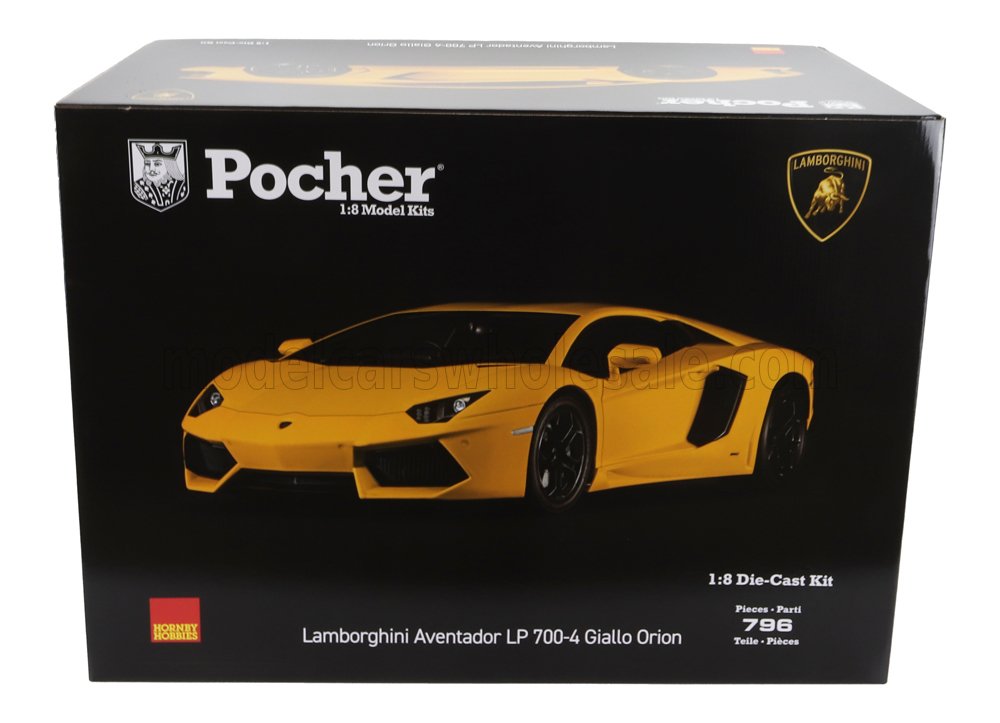 POCHER - 1/8 - LAMBORGHINI - AVENTADOR LP700-4 2011 - YELLOW