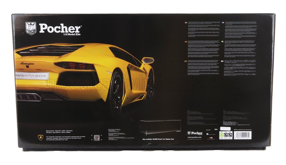 POCHER - 1/8 - LAMBORGHINI - AVENTADOR LP700-4 2011 - YELLOW