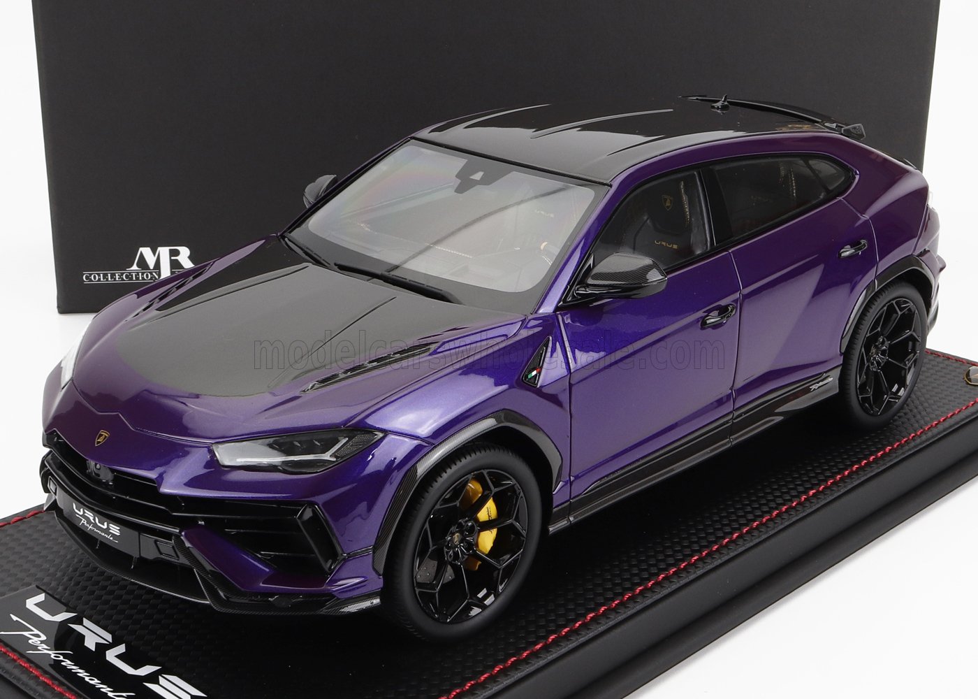 MR-MODELS - 1/18 - LAMBORGHINI - URUS PERFORMANTE 2022 - CON VETRINA - WITH SHOWCASE - VIOLA MITHRAS - PURPLE CARBON