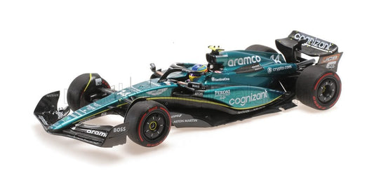 MINICHAMPS - 1/18 - ASTON MARTIN - F1 AMR23 TEAM ARAMCO COGNIZANT N 14 3rd AUSTRALIAN GP 2023 FERNANDO ALONSO - GREEN