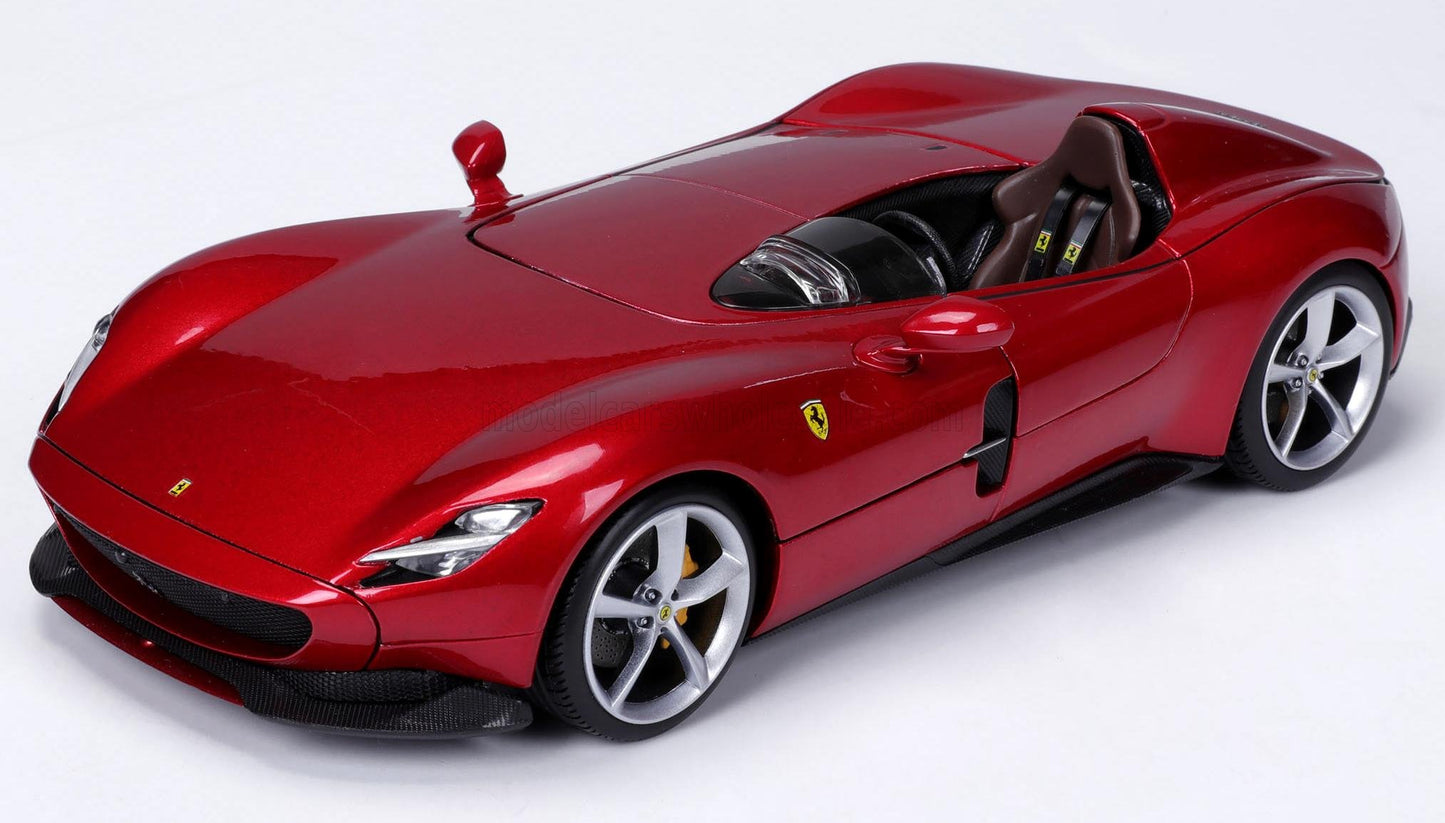 BURAGO - 1/18 - FERRARI - MONZA SP1 2018 - RED MET