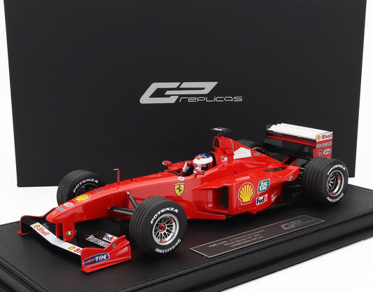 GP-REPLICAS - 1/18 - FERRARI - F1 F399 SCUDERIA FERRARI N 3 WINNER MONACO GP (with pilot figure) 1999 MICHAEL SCHUMACHER - RED