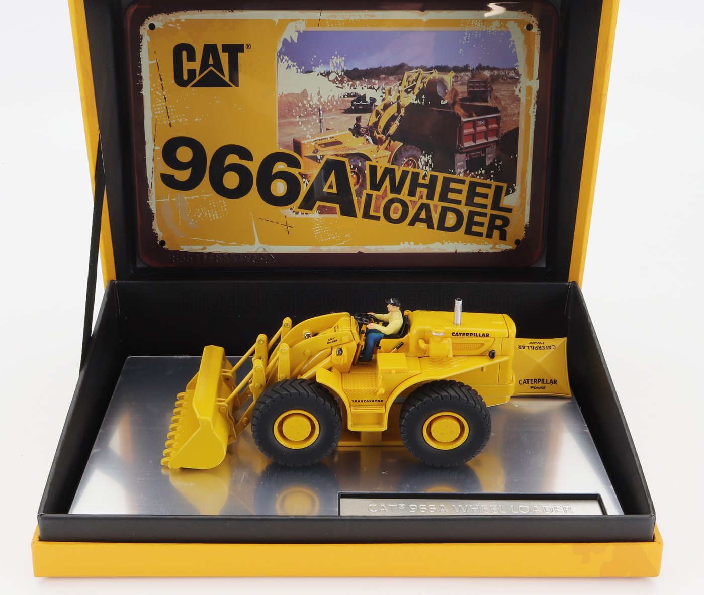 DM-MODELS - CATERPILLAR - CAT966A RUSPA GOMMATA - SCRAPER TRACTOR WHEEL LOADER