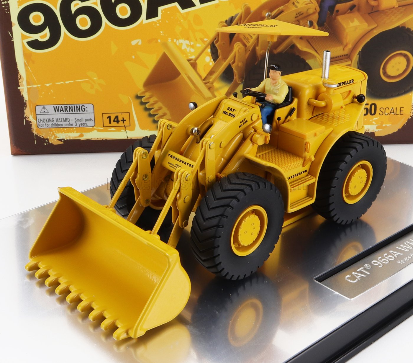 DM-MODELS - CATERPILLAR - CAT966A RUSPA GOMMATA - SCRAPER TRACTOR WHEEL LOADER