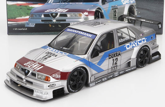 WERK83 - 1/18 - ALFA ROMEO - 155 V6 TI TEAM SCHUBEL ENGINEERING DAYCO N 12 DTM ITC SEASON 1995 MICHELE ALBORETO - SILVER BLUE RED