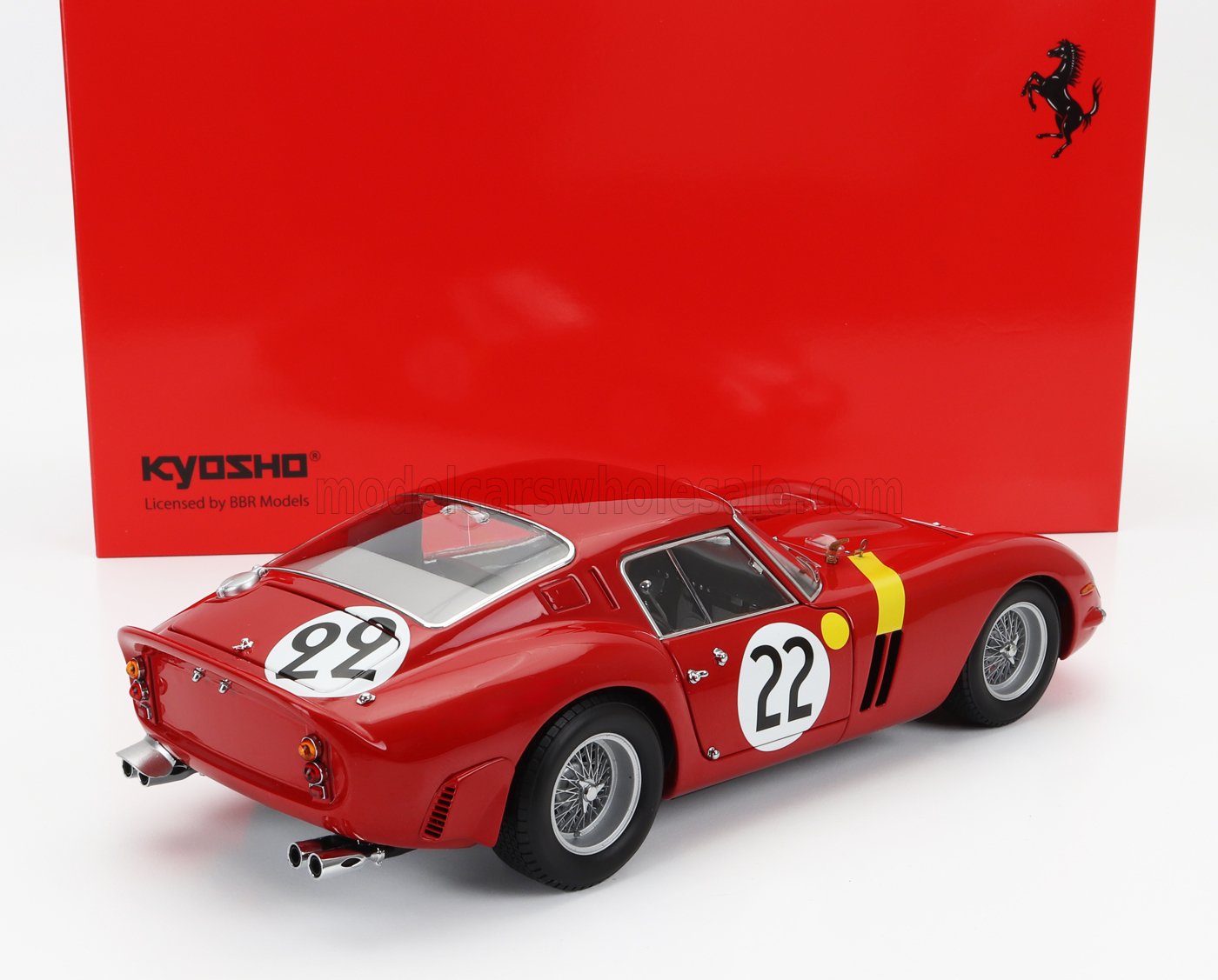 KYOSHO - FERRARI - 250 GTO 3.0L V12 TEAM EQUIPE NATIONALE BELGE N 22 3rd 24h LE MANS 1962 L.DERNIER - ''BEURLYS'' J.BLATON