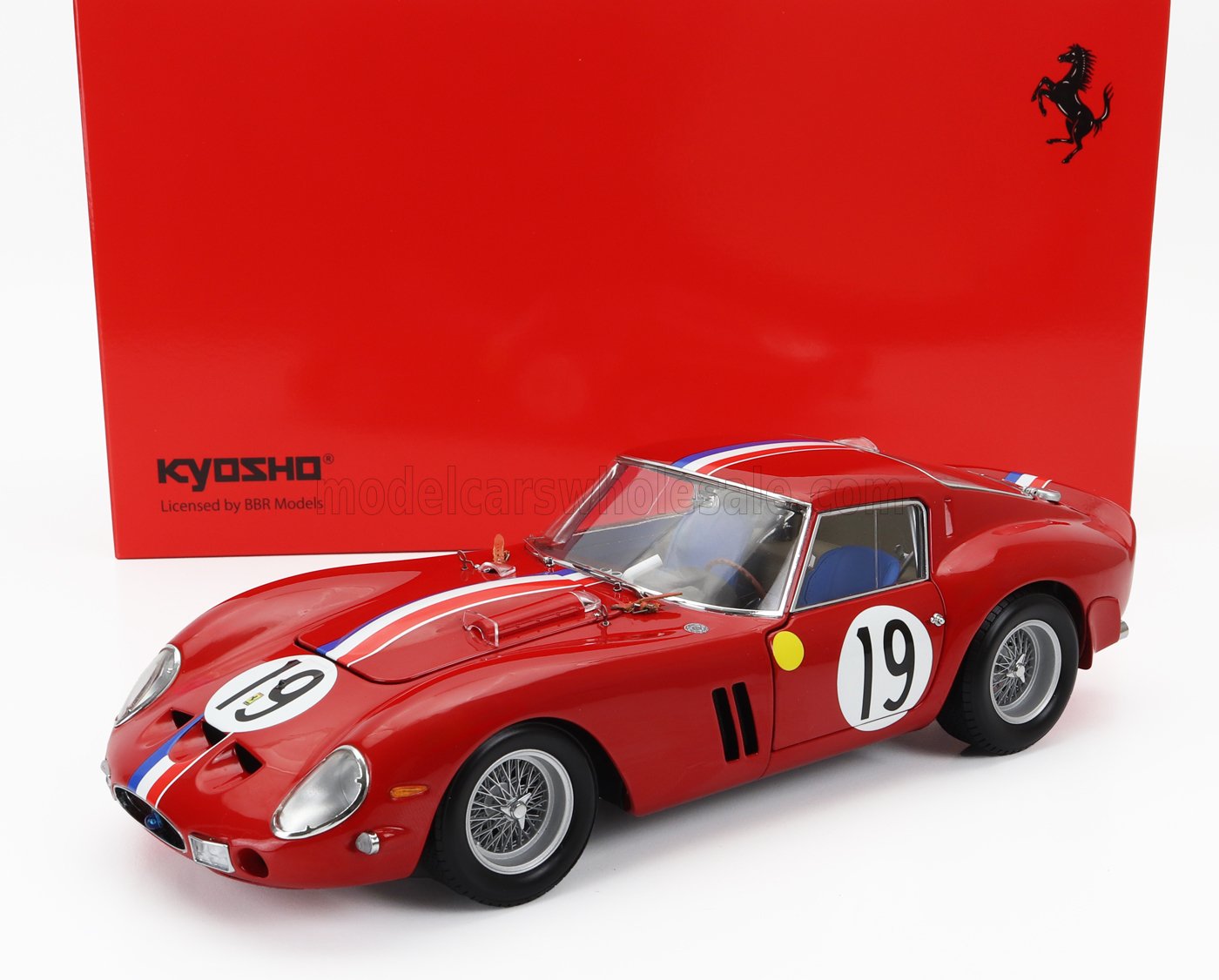 KYOSHO - FERRARI - 250 GTO 3.0L V12 COUPE TEAM PIERRE NOBLET N 19 2nd 24h LE MANS 1962 J.GUICHET - P.NOBLET