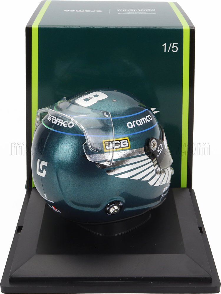 SPARK-MODEL - BELL HELMET - F1 CASCO HELMET ASTON MARTIN AMR23 TEAM ARAMCO COGNIZANT N 18 SEASON 2023 LANCE STROLL