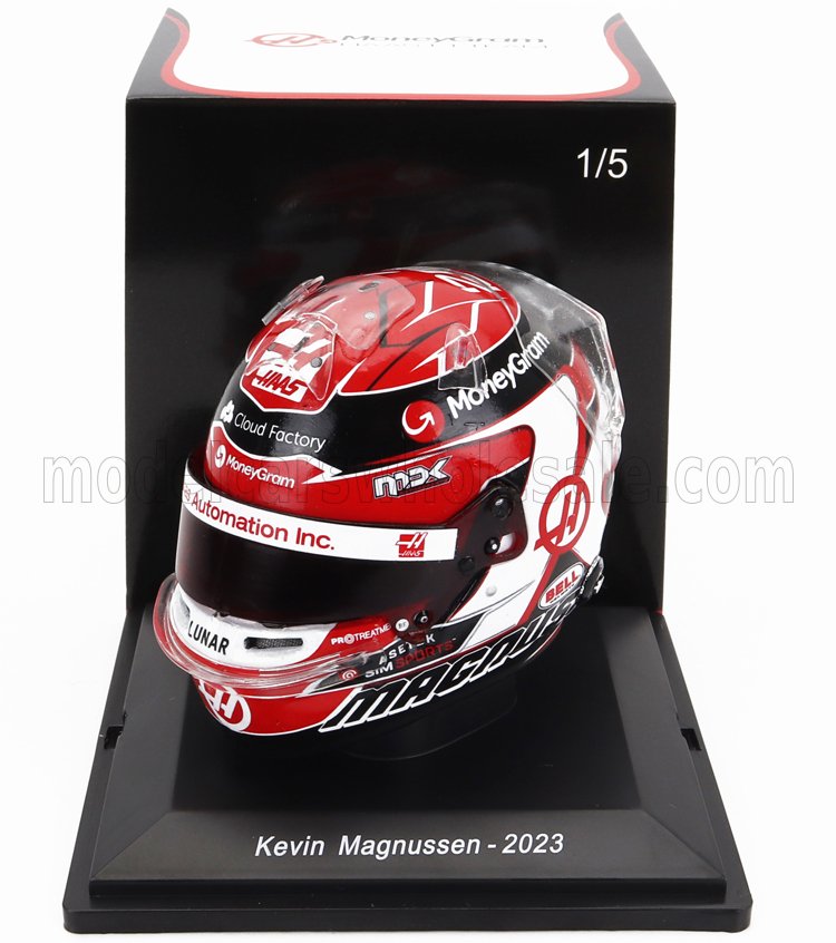 SPARK-MODEL - BELL HELMET - F1 CASCO HELMET HAAS FW23 TEAM MONEYGRAM HAAS N 20 SEASON 2023 KEVIN MAGNUSSEN