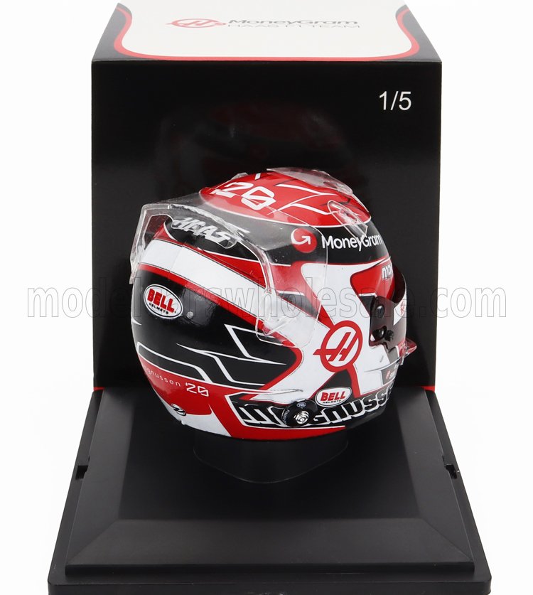 SPARK-MODEL - BELL HELMET - F1 CASCO HELMET HAAS FW23 TEAM MONEYGRAM HAAS N 20 SEASON 2023 KEVIN MAGNUSSEN