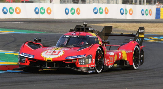 LOOKSMART - 1/43 - FERRARI - 499P 3.0L TURBO V6 TEAM FERRARI AF CORSE N 51 WINNER 24h LE MANS 2023 ALESSANDRO PIER GUIDI - JAMES CALADO - ANTONIO GIOVINAZZI - RED YELLOW BLACK