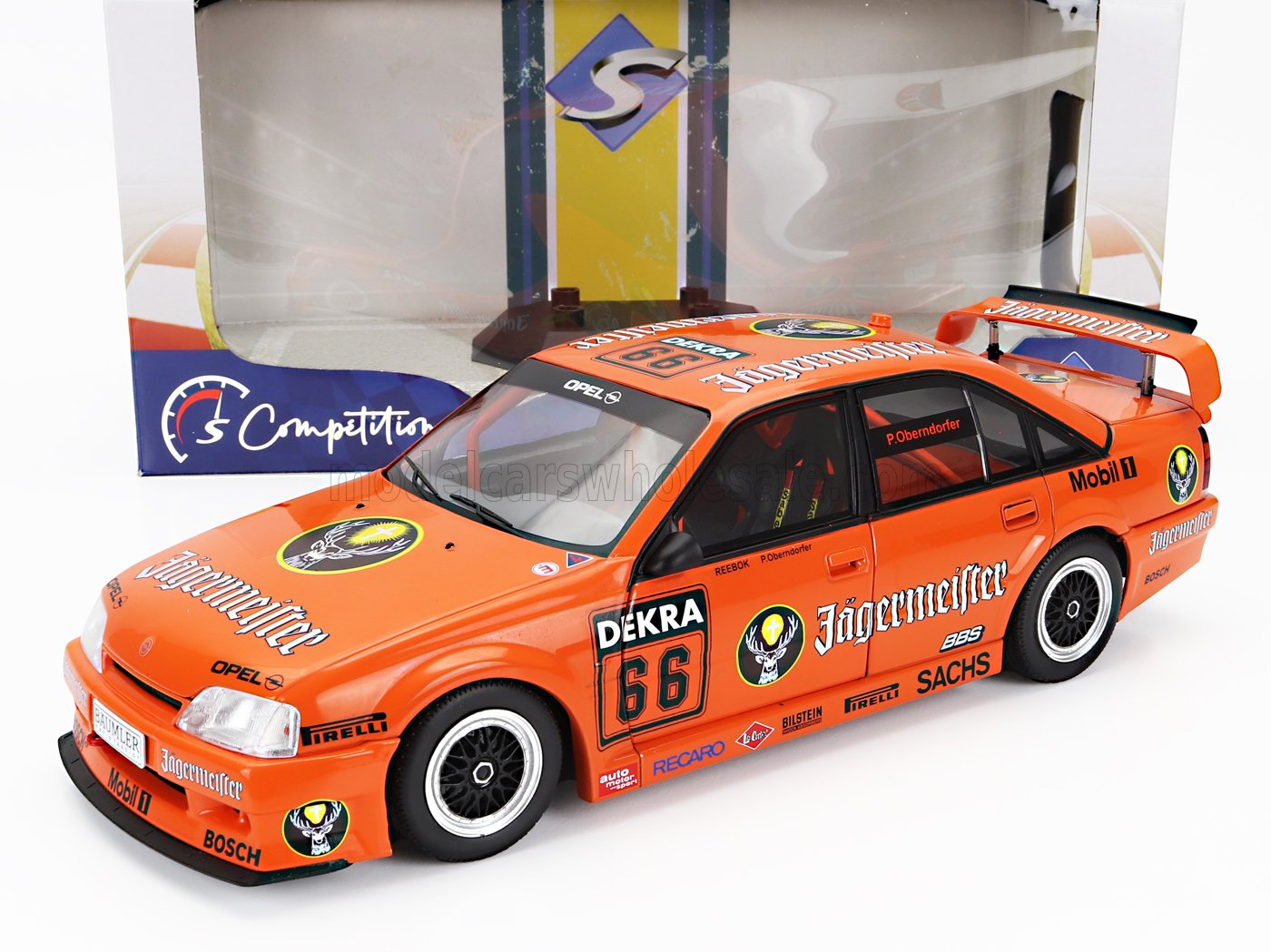 SOLIDO - OPEL - OMEGA EVO 500 JAGERMEISTER TEAM SCHUBEL N 66 SEASON DTM 1991 P.OBERNDORFER