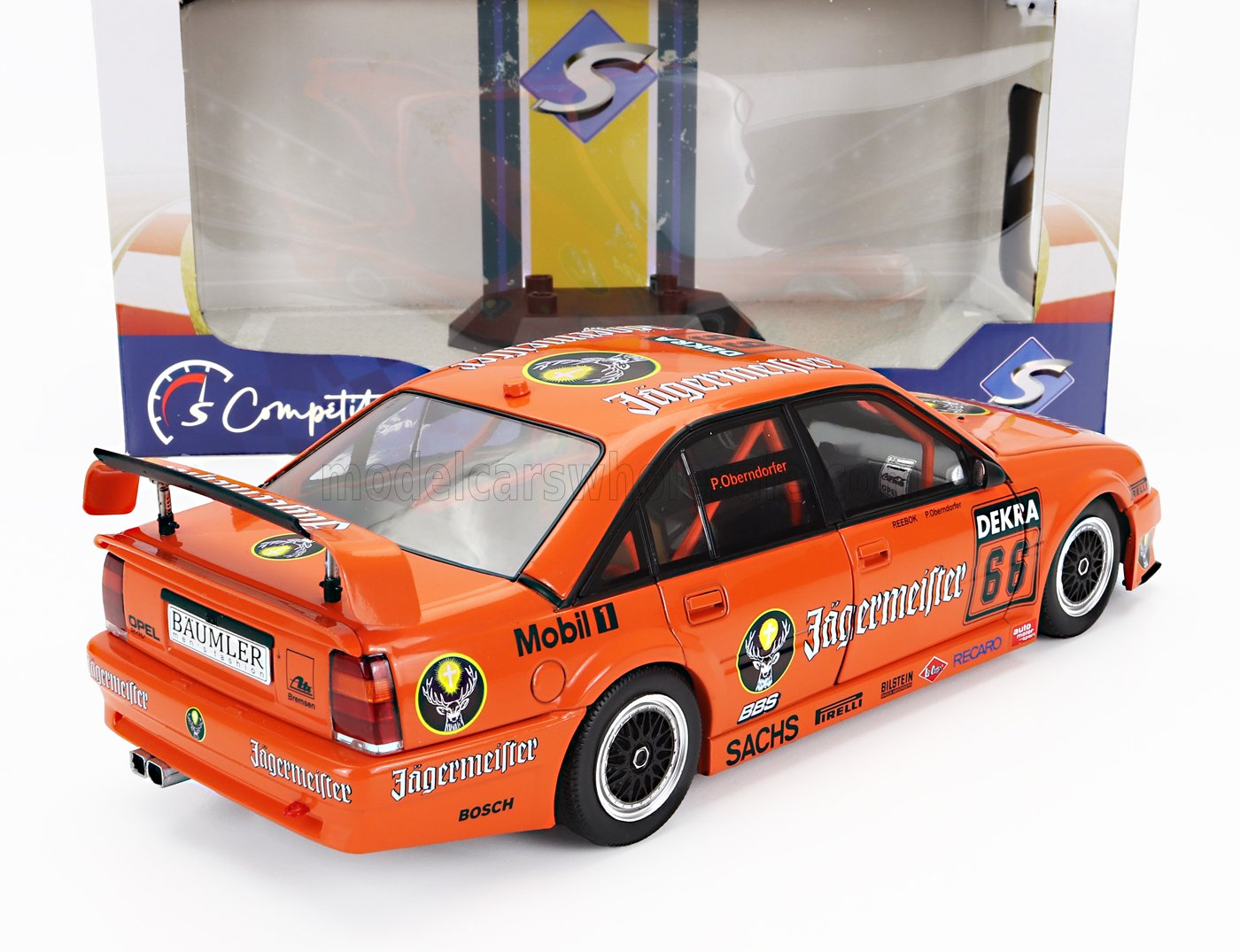 SOLIDO - OPEL - OMEGA EVO 500 JAGERMEISTER TEAM SCHUBEL N 66 SEASON DTM 1991 P.OBERNDORFER