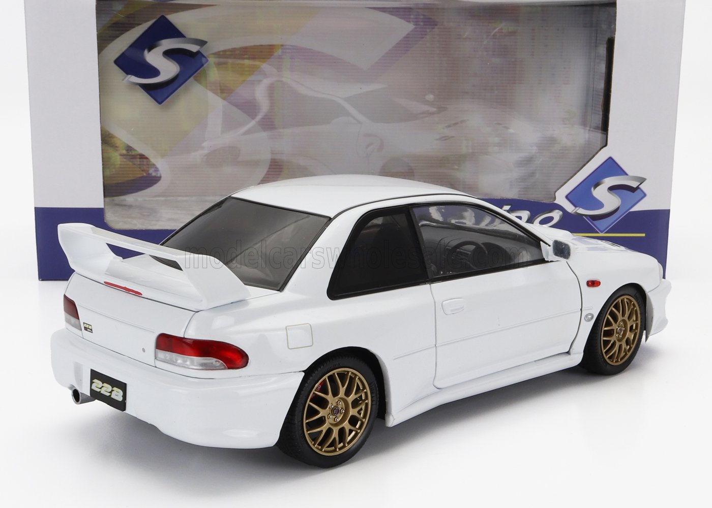 SOLIDO - 1/18 - SUBARU - IMPREZA 22B 1998 - WHITE