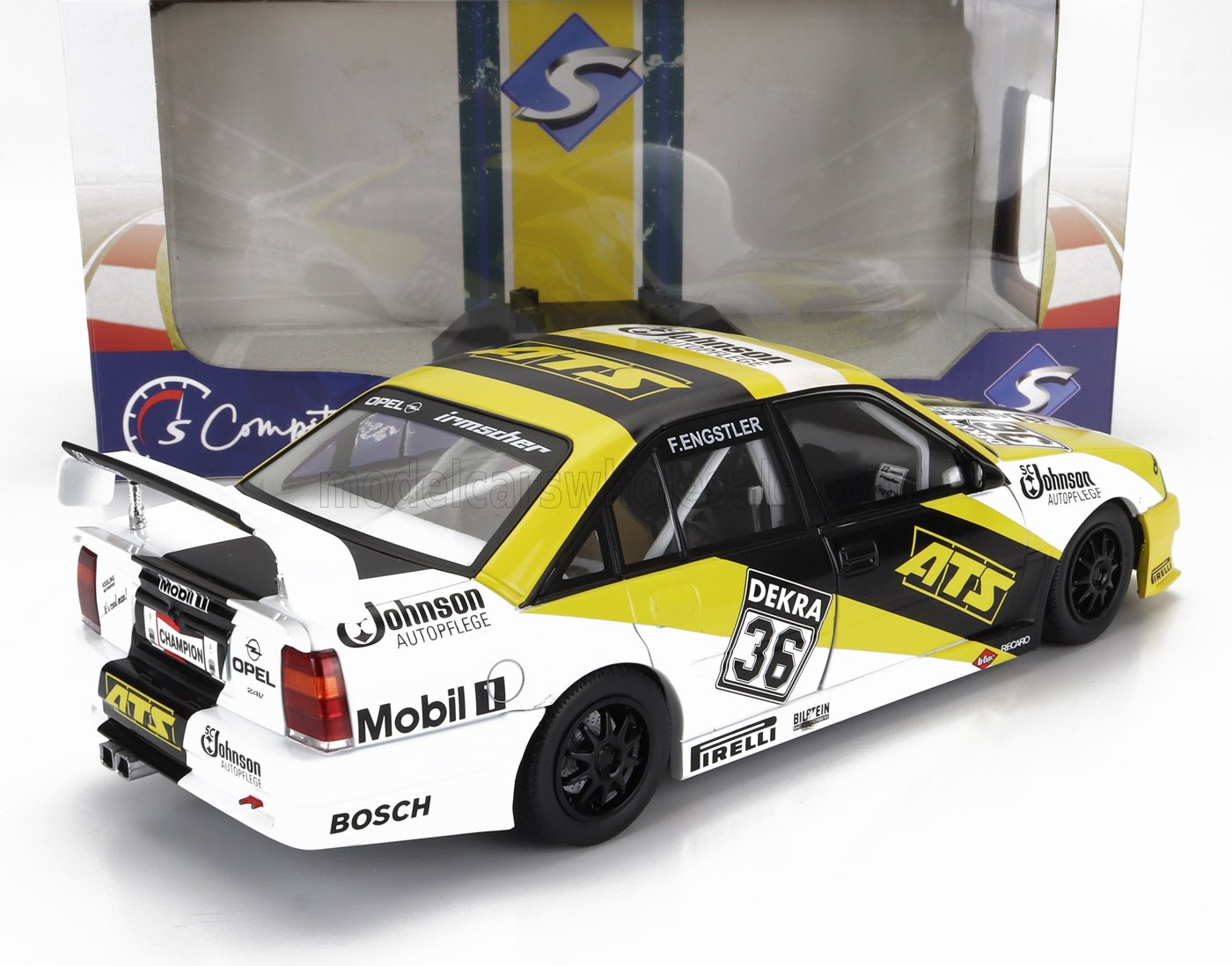 SOLIDO - 1/18 - OPEL - OMEGA EVO 500 TEAM IRMSCHER N 36 SEASON DTM 1991 F.ENGSTLER - YELLOW BLACK